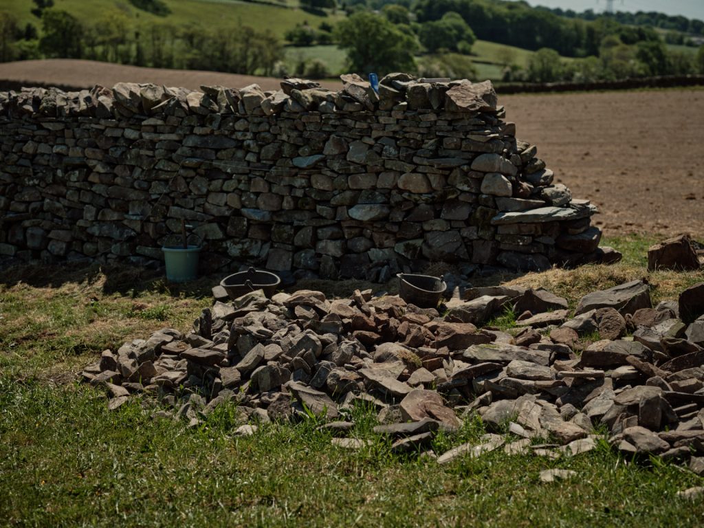 Stone walls on Strickley Farm
